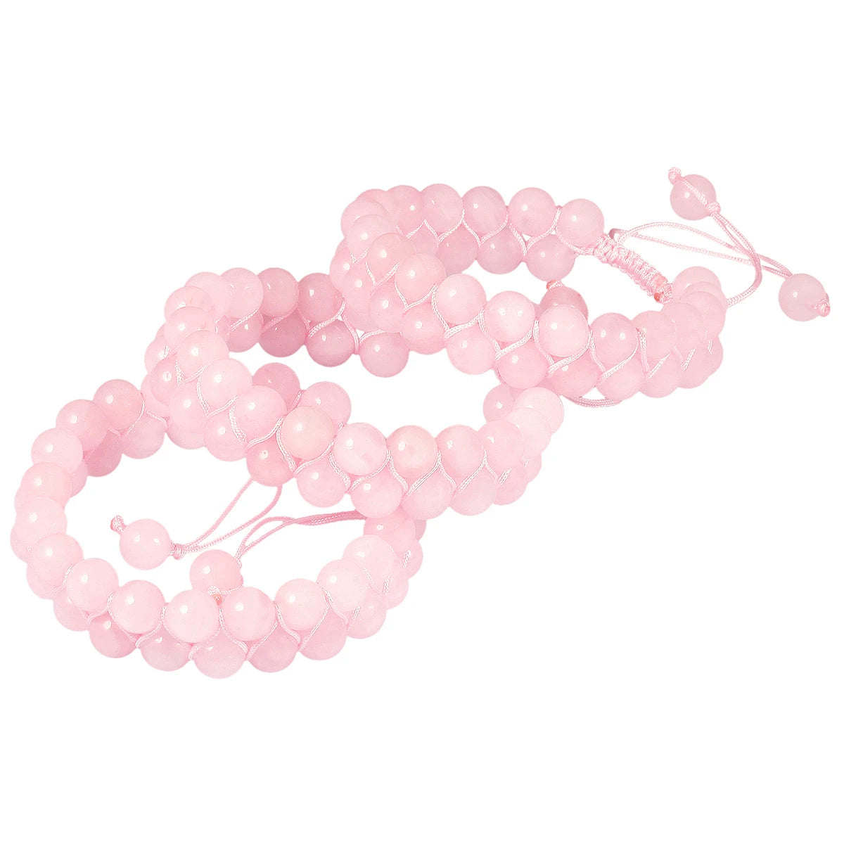 Natural Crystal Stone Beads Braided Bracelets Healing 7 Chakra Double Layers Bracelet For Men Women Adjustable Jewelry